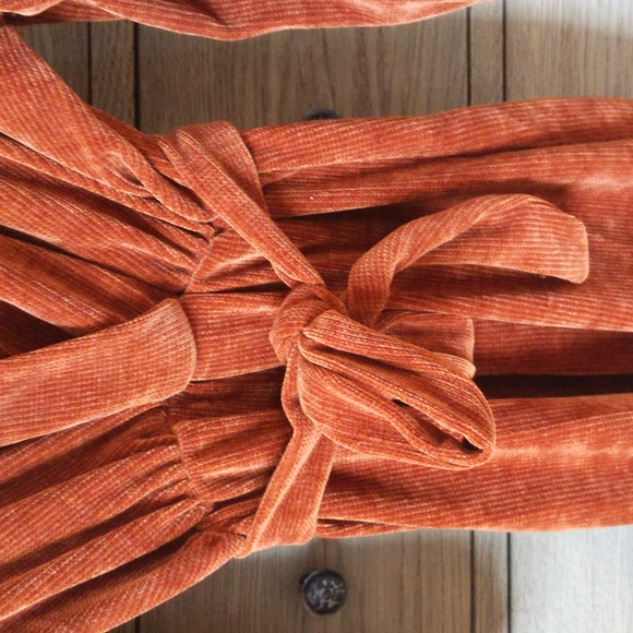 Amadi Rust Color Dress Robe - Picture 3 of 8